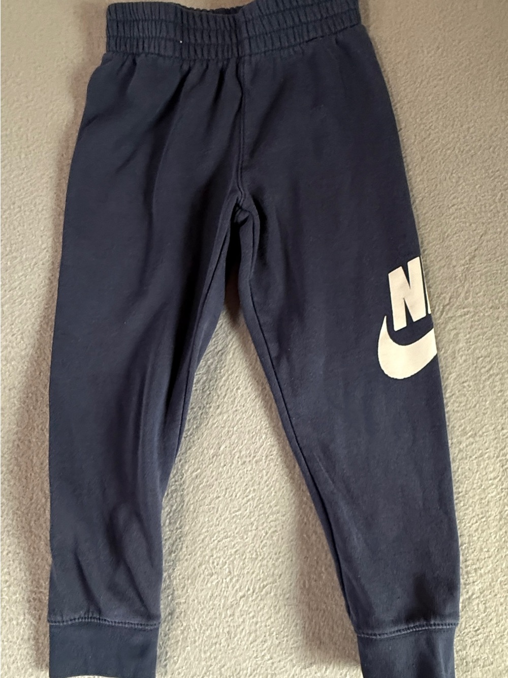Nike Kids Dark Blue Sweatpants with White Swoosh